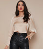 Chemise Satin à Manches Longues pour Femme - Emilia Lane