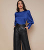 Chemise Satin à Manches Longues pour Femme - Emilia Lane