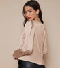 Chemise Satin à Manches Longues pour Femme - Emilia Lane