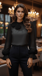 Chemisier d'été à manches longues pour femmes - Emilia Lane