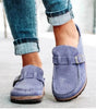 Clogs en Suède à Boucle pour Femmes - Emilia Lane
