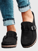 Clogs en Suède à Boucle pour Femmes - Emilia Lane