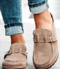 Clogs en Suède à Boucle pour Femmes - Emilia Lane