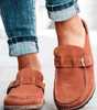 Clogs en Suède à Boucle pour Femmes - Emilia Lane