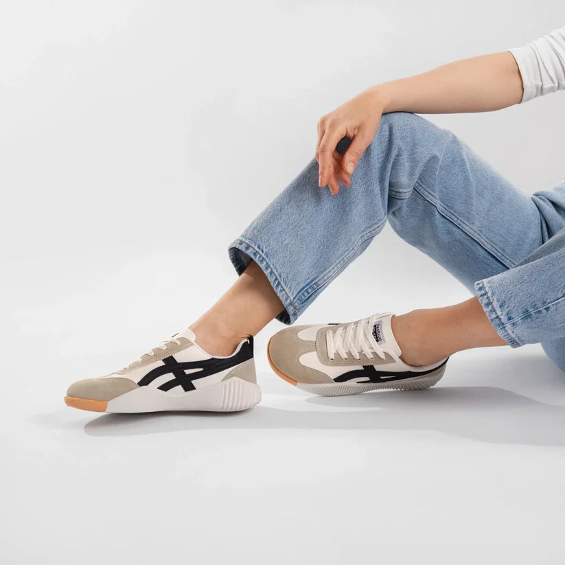 Basket Tendance à Semelle Épaisse en Similicuir Bicolore pour Femme