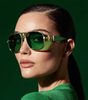 Lunettes de Soleil en Métal à Protection UV400 pour Femmes