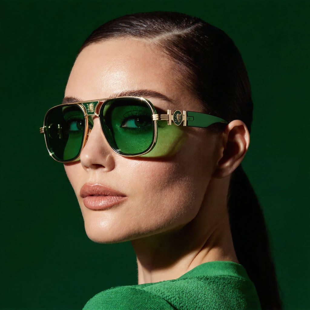 Lunettes de Soleil en Métal à Protection UV400 pour Femmes