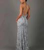 Robe Longue à Paillettes avec Bretelles et Décolleté V pour Femme | Idéale pour les Sorties