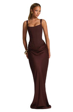 Robe Longue Ajustée sans Manches pour Femme | Idéale pour les Soirées