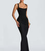 Robe Longue à Bretelles Larges et Détail Corset pour Femme | Idéale pour les Sorties