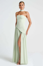 Robe Longue Asymétrique sans Bretelles pour Femme | Idéale pour les Sorties