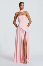 Robe Longue Asymétrique sans Bretelles pour Femme | Idéale pour les Sorties