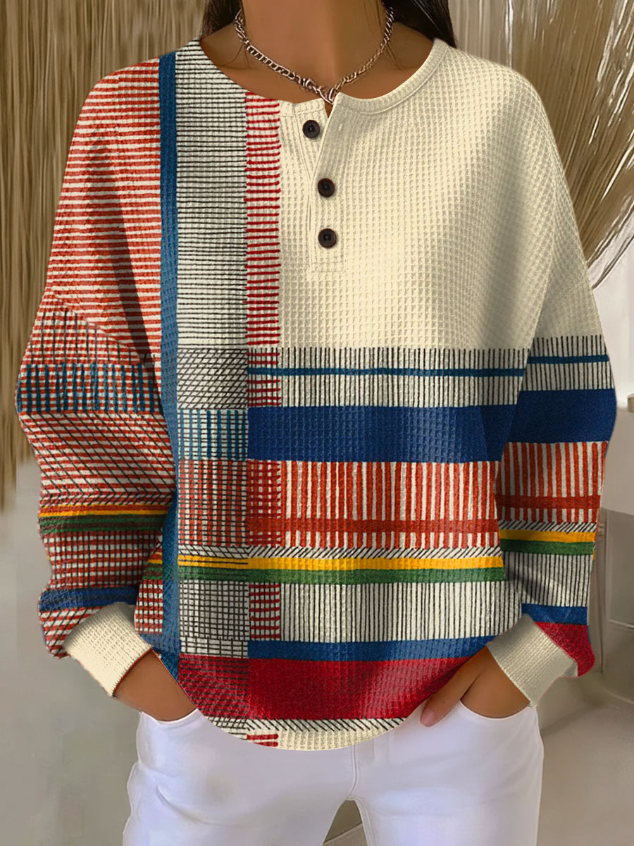 Pull en Tricot Waffle pour Femmes