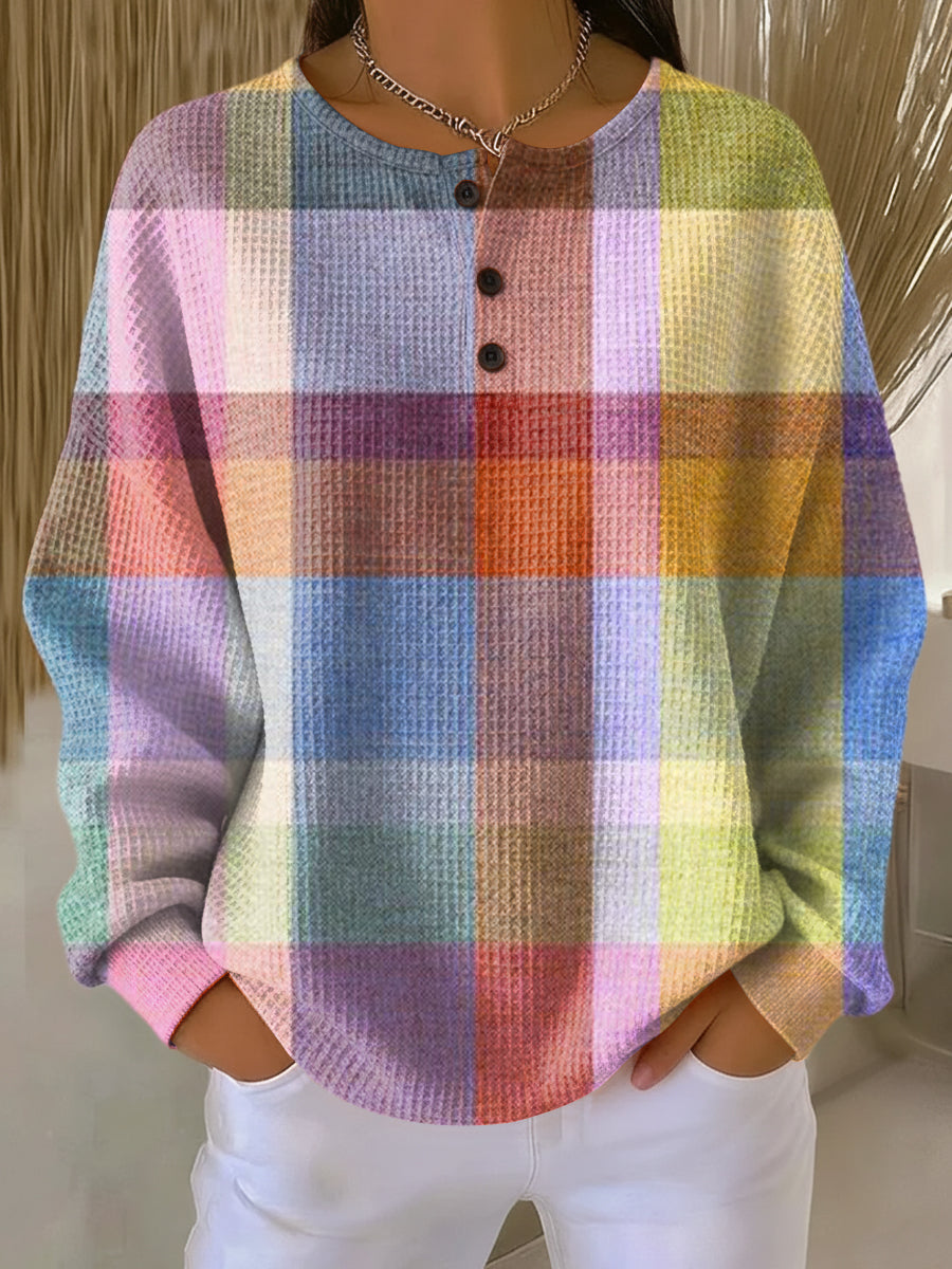 Pull en Tricot Waffle pour Femmes