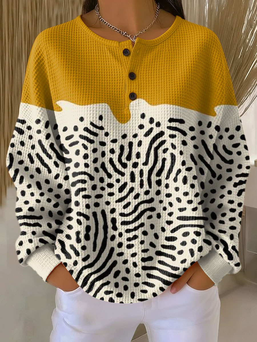 Pull en Tricot Waffle pour Femmes