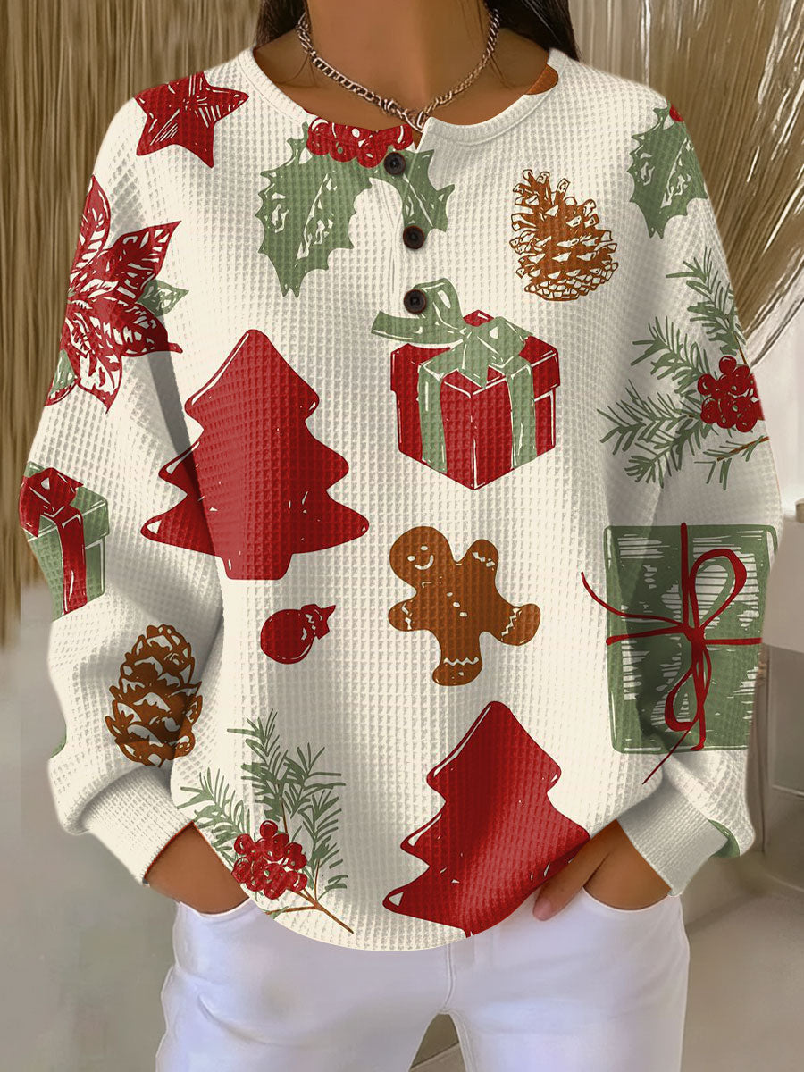Pull en Tricot Waffle pour Femmes