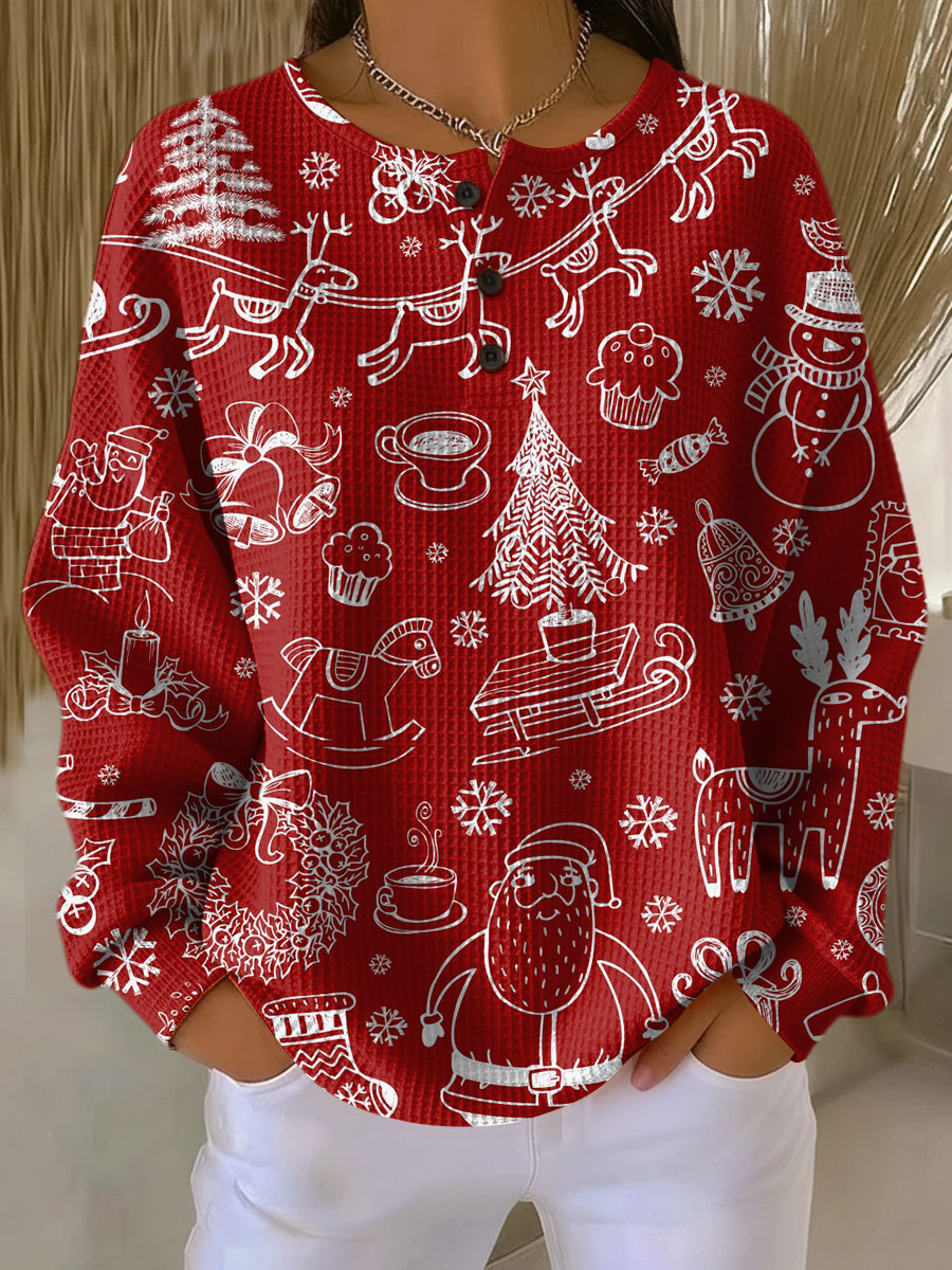 Pull en Tricot Waffle pour Femmes