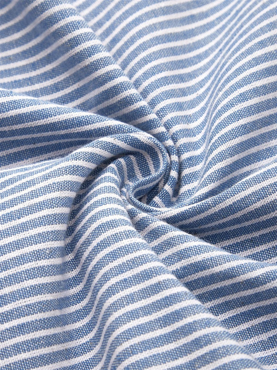 Robe longue boutonnée avec poches pour femmes