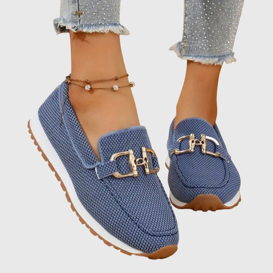 Loafers Flats en Toile pour Femmes