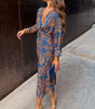 Robe Longue Drapée à Nœud pour Femme | Idéale pour les Sorties