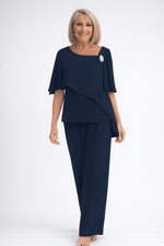Ensemble 2 pièces - Pantalon Large pour Femmes - Emilia Lane