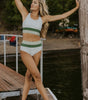 Ensemble Bikini Taille Haute à Coupe Colorblock pour Femmes - Emilia Lane