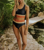 Ensemble Bikini Taille Haute à Coupe Colorblock pour Femmes - Emilia Lane
