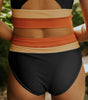 Ensemble Bikini Taille Haute à Coupe Colorblock pour Femmes - Emilia Lane
