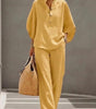 Ensemble Fluide à Manches Chauve-Souris et Pantalon Taille Haute pour Femme | Idéale pour l'Été