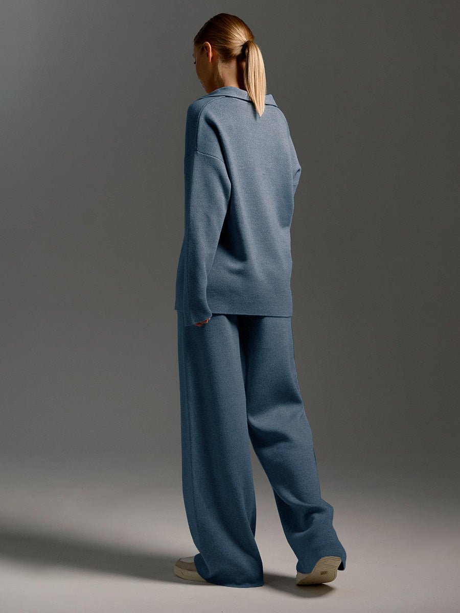 Ensemble Pantalon à Col Polo pour Femmes - Emilia Lane