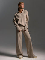 Ensemble Pantalon à Col Polo pour Femmes - Emilia Lane