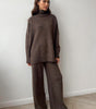 Ensemble pull à col roulé avec pantalon pour femme - Emilia Lane