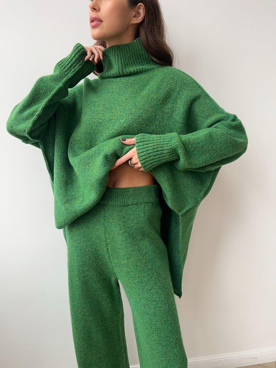 Ensemble pull à col roulé avec pantalon pour femme - Emilia Lane