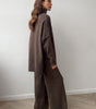 Ensemble pull à col roulé avec pantalon pour femme - Emilia Lane