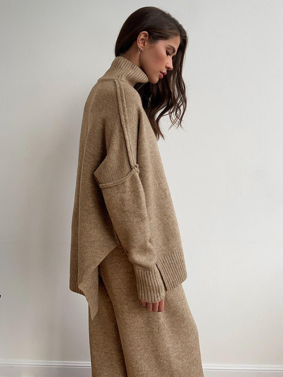 Ensemble pull à col roulé avec pantalon pour femme - Emilia Lane