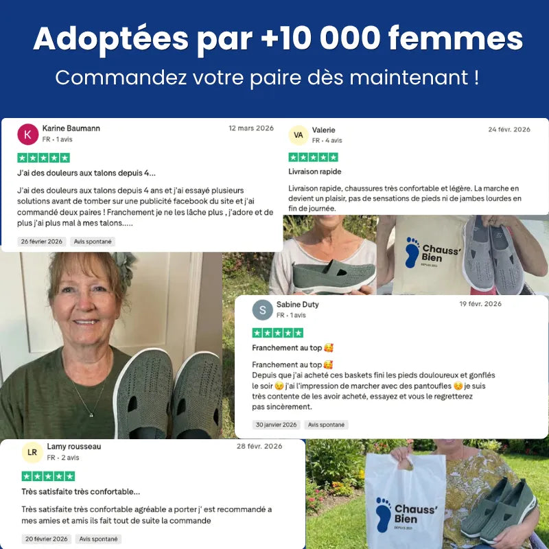 Basket Confortable et Légère Sans Lacets en Maille pour Femme