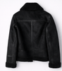 Veste Aviateur en Daim Coupe Ample avec Ceinture pour Femme