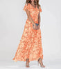 Robe Longue Fluide en Chiffon pour Femmes
