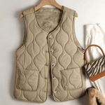 Gilet Rembourré de Coton pour Femmes - Emilia Lane