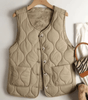 Gilet Sans Manches Matelassé et Chaud pour Femme