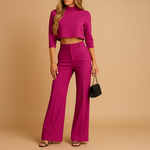 Ensemble Top et Pantalon Tailleur pour Femmes