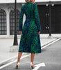 Robe mi-longue coupe évasée pour femmes