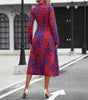 Robe mi-longue coupe évasée pour femmes