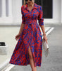 Robe mi-longue coupe évasée pour femmes