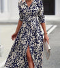 Robe mi-longue coupe évasée pour femmes