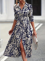 Robe mi-longue coupe évasée pour femmes
