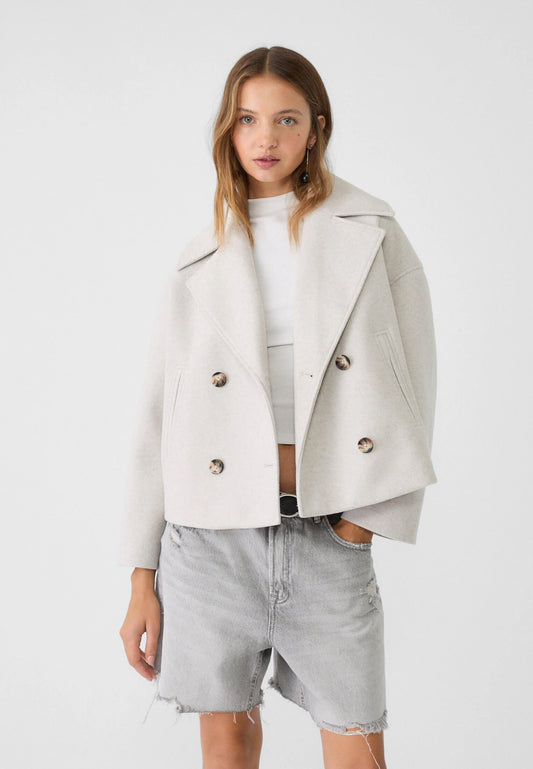 Veste Courte Double Boutonnage pour Femmes