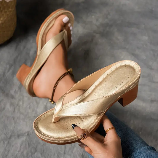 Sandales à Talons Médians pour Femmes