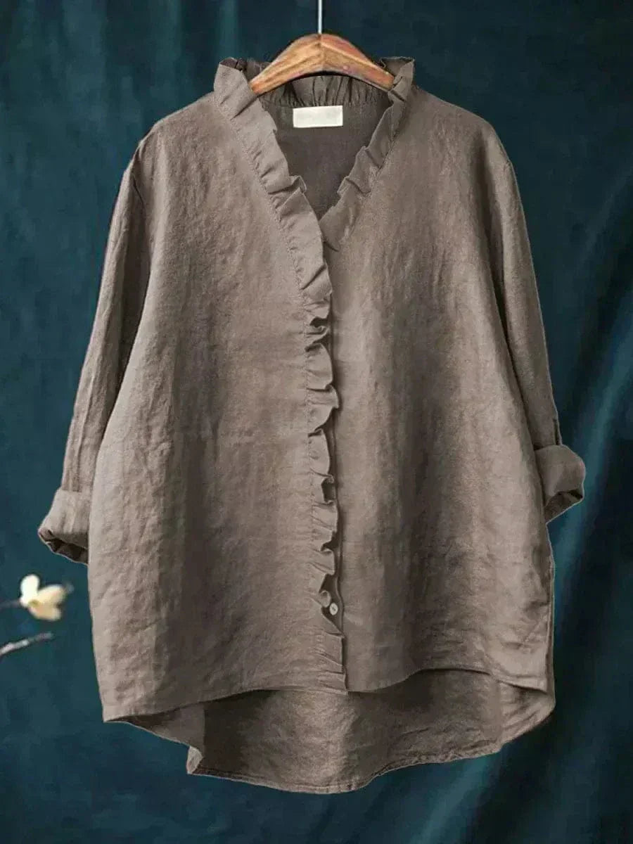 Blouse imprimée manches courtes pour femmes