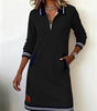 Robe à manches longues en coton pour femmes